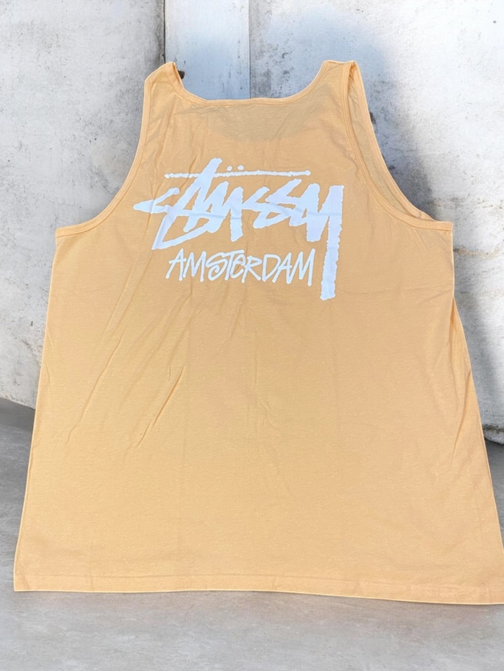🆕 STUSSY Amsterdam Chapter T shirt Tank Top stüssy Summer Peach XXL 2XL